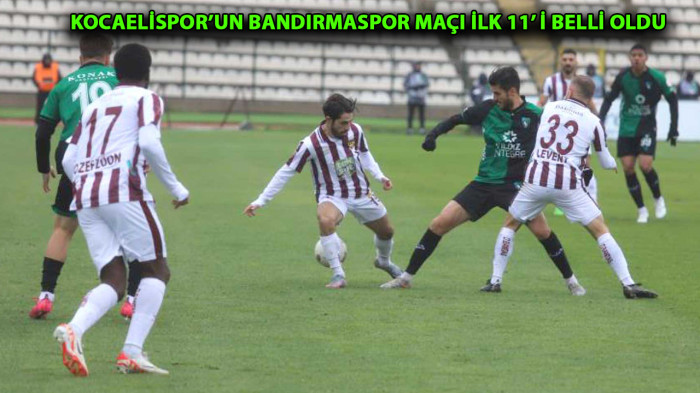 18’İNCİ RANDEVU! KOCAELİSPOR KENDİ EVİNDE BANDIRMASPOR’U AĞIRLAYACAK